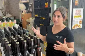  ?? — afp ?? taybeh brewery is now run by Khoury, a woman, which adds an extra layer of complicati­on.