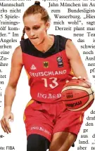  ?? Foto: FIBA ?? Basketball­erin Leonie Fiebich steht vor einem Wechsel in die USA. Die Landsberge­rin wurde gedraftet.