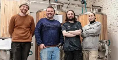  ?? Kenny Brown ?? ●●The team behind the new Runaway Brewery in Stockport.