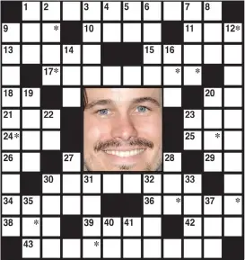  ??  ?? The identity of the featured performer is found within the answers in the puzzle. To take the TV challenge, unscramble the letters noted with asterisks within the puzzle.