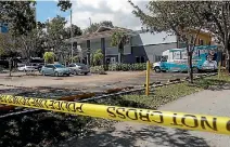  ?? PHOTO: REUTERS ?? Eight elderly residents died at the Rehabilita­tion Centre at Hollywood Hills, north of Miami, after the power was cut during Hurricane Irma.