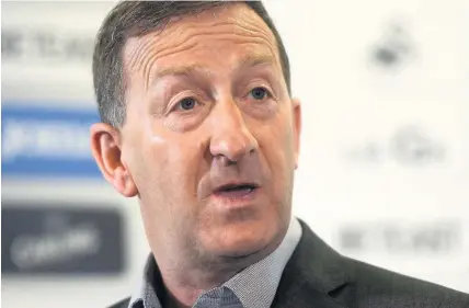  ??  ?? > ‘Age had nothing to do with decision’ – Swansea chairman Huw Jenkins