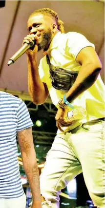  ?? ANTHONY MINOTT PHOTOS ?? Daine Blaze at the recent Ghetto Splash.