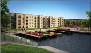  ??  ?? The Canal Quarter will comprise one, two and three-bedroomed apartments and townhouses