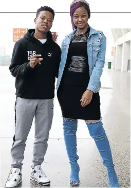  ?? / THULI DLAMINI ?? Durban artists Nasty-C and Babes Wodumo at their mayoral breakfast yesterday. They’re heading to LA.