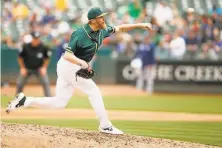  ?? Santiago Mejia / The Chronicle ?? A’s reliever Jake Diekman, diagnosed with inflammato­ry bowel disease at age 10, is raising awareness of the condition.