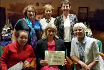  ??  ?? Prize-winners at Enniscorth­y. Back (from left): Mary Delaney, Kit Byrne, Patricia Cullen. Front (from left): Ciara Sharkey, lady Captain Stellah Sinnott, Helen Cosgrave.