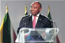  ?? /Kopano Tlape GCIS ?? Planning ahead: President Cyril Ramaphosa with heads of state and government at Sandton Convention Centre ahead of his address to the Africa Investment Forum.