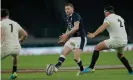  ?? Photograph: Tom Jenkins/The Guardian ?? Finn Russell (centre) plays his club rugby for Racing 92.