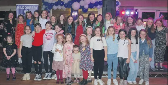  ?? John Ahern) (Pic: ?? TAKE 5 - Youngsters taking a short break from their disco dancing at last Friday night’s Kildorrery Juvenile GAA Social in The Firgrove Hotel, Mitchelsto­wn.