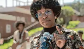  ?? Glen Wilson/Netflix ?? Regina King stars in “Shirley,” about Shirley Chisholm’s 1972 campaign.