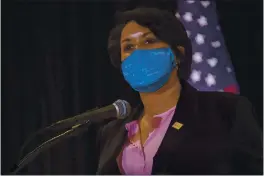  ?? SHAWN THEW — POOL FILE ?? District of Columbia Mayor Muriel Bowser speaks during a news conference in Washington. “We’re all sick of the heinous crimes in our city,” said Bowser.