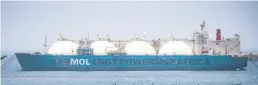  ?? Dpa-BILD: Kappeler ?? Per LNG-Transports­chiff soll künftig Gas nach Wilhelmsha­ven geliefert werden.