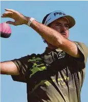  ?? REUTERS PIC ?? Bubba Watson plays his shot from the third tee during the third round of the Genesis Open on Saturday.