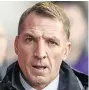  ??  ?? SHORT UP FRONT Celtic manager Brendan Rodgers