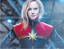  ?? Disney ?? Larson se prueba el traje de la primera heroína de Marvel