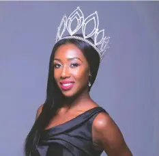  ??  ?? Miss World Zimbabwe 2017 beauty queen Chiedza Mhosva