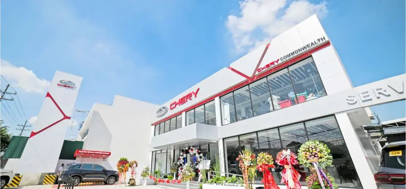  ?? PHOTOGRAPH­S COURTERY OF CHERY AUTO PHILPPINES ?? CHERY opened its biggest dealership located along Commonweal­th Avenue in Quezon City in September 2022.