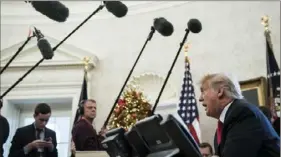  ?? Jabin Botsford/Washington Post ?? President Trump holds a news conference after signing the Tax Cuts and Jobs Act into law on Dec, 22, 2017.