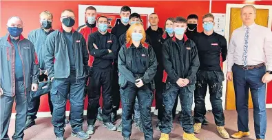  ?? ?? Bright future The Mears Group’s 2021 apprentice­s show what can be achieved with the firm