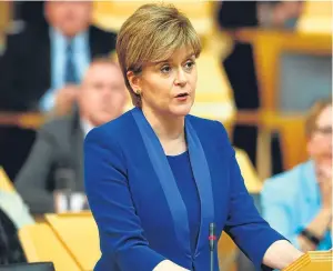  ?? Picture: PA. ?? Nicola Sturgeon supports continued EU membership.