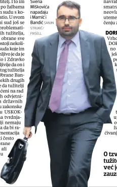  ?? SANJIN STRUKIĆ/ PIXSELL ?? Svena Miškovića napadaju i Mamić i Bandić