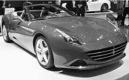  ?? Alexandra Straub /PostmediaN­ews ?? The sleek and sexy Ferrari California T gains a twinturboc­harged, 552-horsepower V8 engine for 2015.