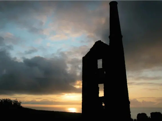  ??  ?? An abandoned tin mine in Cornwall – the county could be set for a mining resurgence (Reuters)