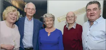  ??  ?? Michael and Betty with bridesmaid Patsy Carr, bestman Paddy Mc Keown and page boy Ken Murtagh.