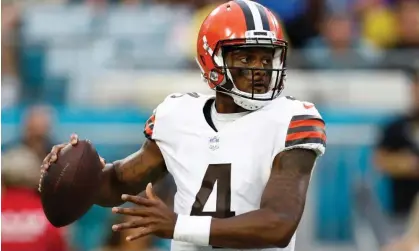  ?? Photograph: Douglas DeFelice/USA Today Sports ?? Deshaun Watson struggled in his first game for the Browns.