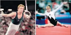  ??  ?? CAMPEONES. Scherbo y Gutsu fueron los mejores en Barcelona 92.