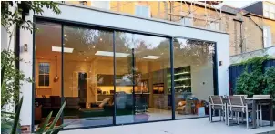  ??  ?? Glass room: This extension by Opun in Clapham cost up to £75,000
