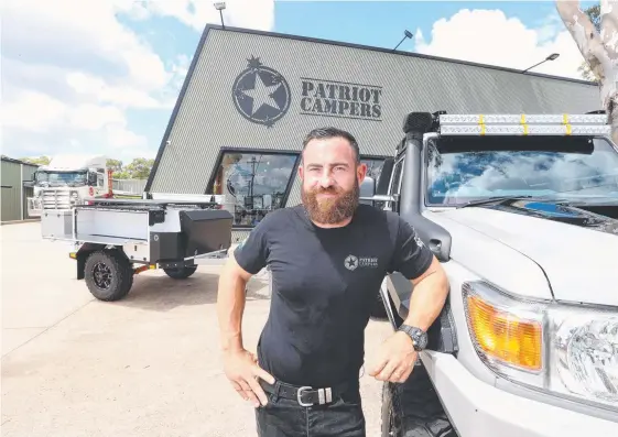  ?? Picture: RICHARD GOSLING ?? Patriot Campers co-founder Justin Montesalvo is ramping up production to chase more sales in the US.