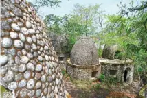  ??  ?? This picture shows meditation huts at the now-derelict ashram visited by the Beatles 50 years ago, in Rishikesh in northern India.