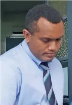  ?? Photo: Ashna Kumar ?? Basilio Vevewa outside the High Court in Suva on March 23, 2023.