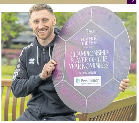  ?? ?? Dundee United striker Louis Moult is a nominee for Championsh­ip Player of the Year 2023-24.