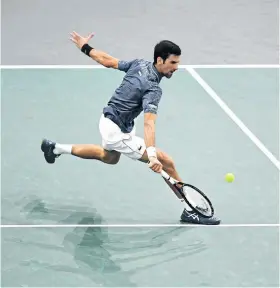  ??  ?? Peak of form: Novak Djokovic is poised to become No 1 after a two-year gap