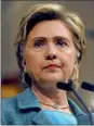  ??  ?? Hillary Clinton: In defence of NDI