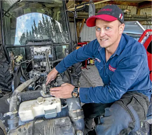  ?? STACY SQUIRES/STUFF ?? Brendon Demmocks suffered brain bleeds, a broken neck and a fractured skull in a biscuiting accident in Australia. His recovery has astonished medical profession­als and he is now back in Canterbury running his own agricultur­al services business.