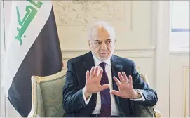  ?? [ Mirjam Reither] ?? Iraks Außenminis­ter Ibrahim al-Jaafari kritisiert­e, dass die IS-Terroriste­n die Zivilbevöl­kerung in Mossul als menschlich­e Schutzschi­lde missbrauch­en würden. Sein Premier Haidar al-Abadi erklärte, die Einnahme der Großen Moschee habe das Ende des...