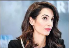  ?? DAMIEN MEYER/AFP ?? Prominent rights lawyer Amal Clooney.