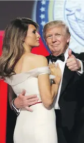  ??  ?? An expert says Donald Trump’s actions show he considers himself first and his wife, Melania, second.