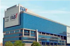  ?? — KT file ?? STRONG BOOKS: FAB has grown into the UAE’s largest bank with total assets of Dh822 billion as of December-end 2019.