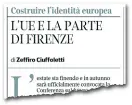  ??  ?? Il professor Ciuffolett­i ha lanciato sulle pagine del «Corriere Fiorentino» l’idea di un think tank per il rilancio dell’Ue