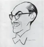  ??  ?? Caricatura de Raúl Lavista, realizada por el célebre Freyre, alrededor de 1952.