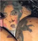  ?? OIJ ?? El tatuaje de una gitana ayudó a identifica­r a modelo.