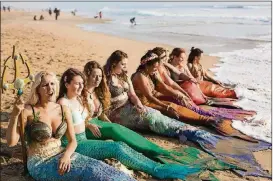  ??  ?? Ali Weinstein’s documentar­y “Mermaids” looks at the amphibious subculture.