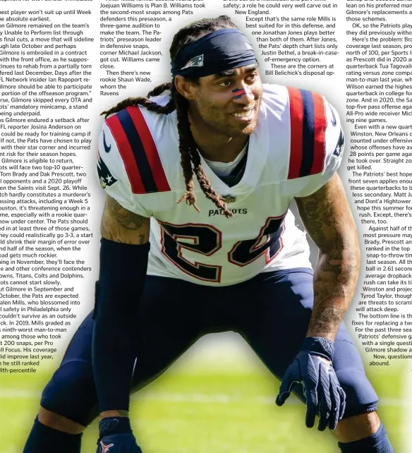  ?? AP PHOTO ?? STEPHON GILMORE