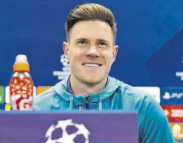  ?? // JAVI FERRÁNDIZ ?? Ter Stegen, en rueda de prensa