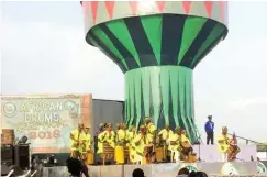  ??  ?? Kwara State troupe, performing